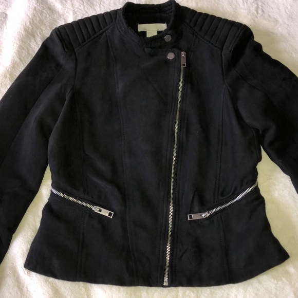 H&M Jackets & Blazers - H&M Black Moto Jacket